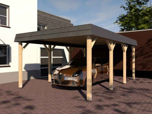 Prikker Carport Walmblende KVH 400 x 600cm