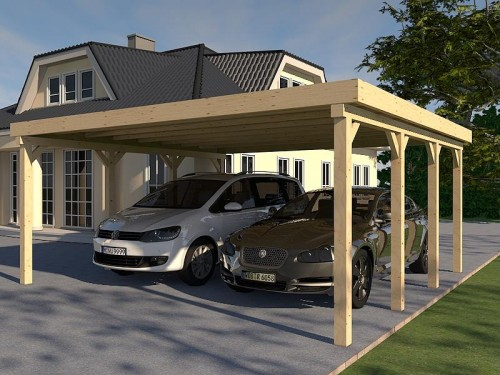 Prikker Carport Flachdach KVH 600 x 600cm