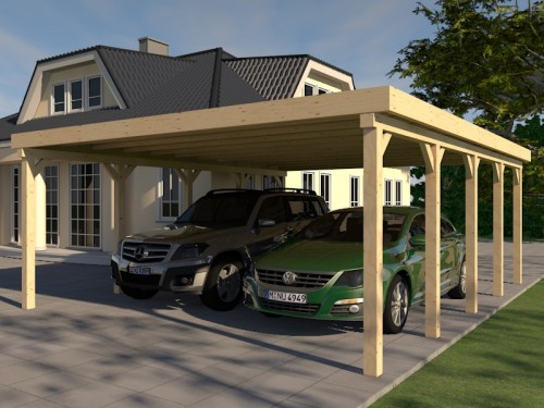 Prikker Carport Flachdach KVH 600 x 800cm