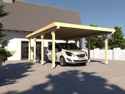 Prikker Carport Flachdach KVH 500 x 600cm