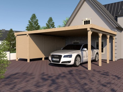 Prikker Carport Flachdach KVH 800 x 600cm GR