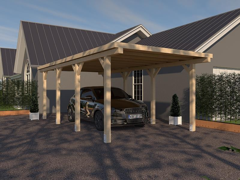 Prikker Carport Flachdach 300x600cm