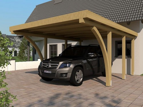 Prikker Carport Flachdach KDI 400 x 600cm LHB2