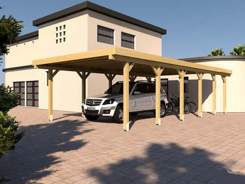 Prikker Carport Flachdach 300x900cm