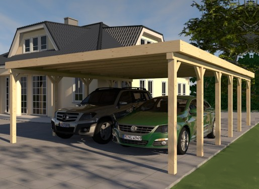 Prikker Carport Flachdach 600x900cm