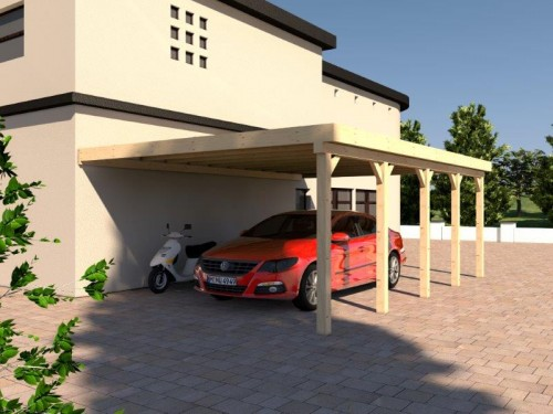 Prikker Carport Anlehn BSH 500 x 700cm