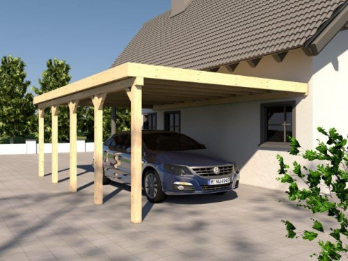 Prikker Carport Anlehn BSH 400 x 800cm