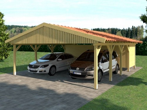 Prikker Carport Satteldach KDI 600 x 800cm GR