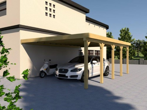 Prikker Carport Anlehn KDI 500 x 900cm