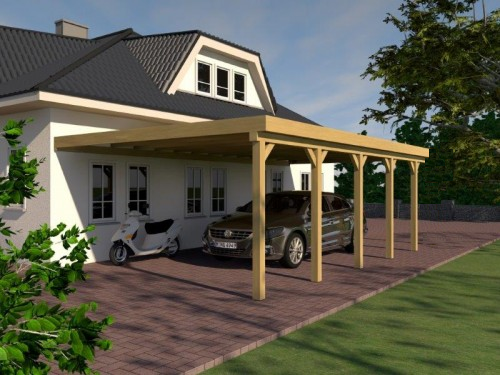 Prikker Carport Anlehn KDI 600 x 800cm