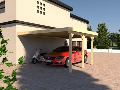 Prikker Carport Anlehn 500x600cm