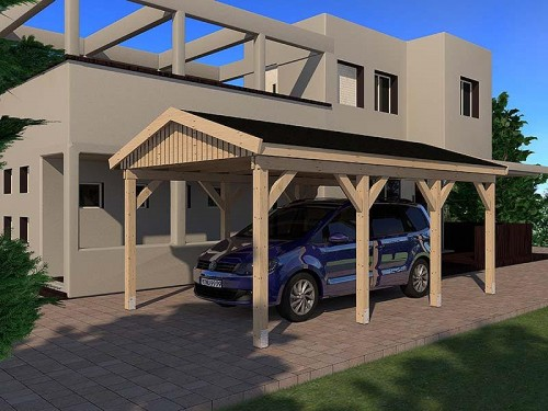 Prikker Carport Satteldach 400x600cm
