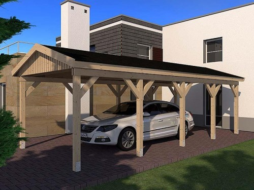 Prikker Carport Satteldach KVH 350 x 800cm