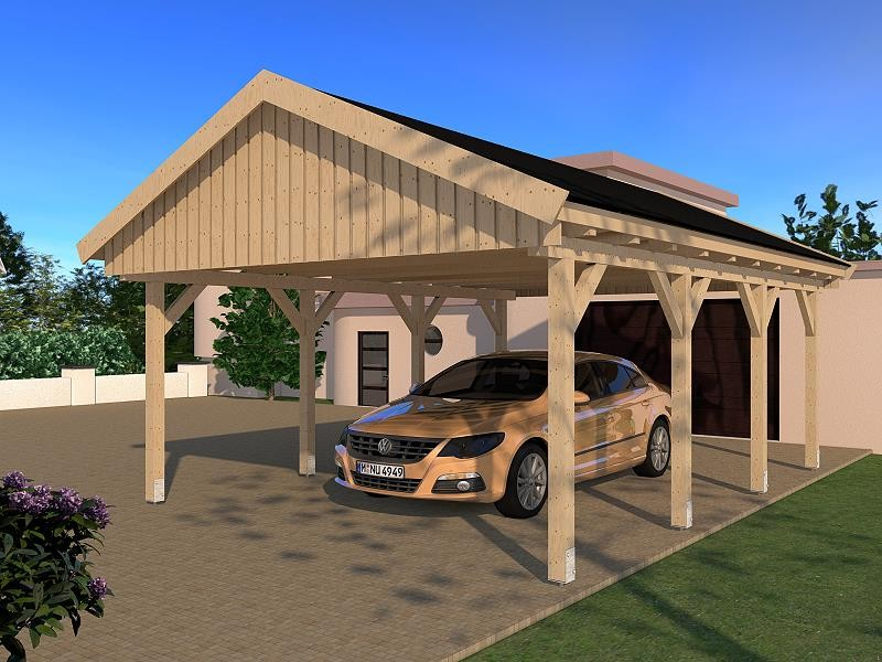 Prikker Carport Satteldach KVH 500 x 600cm