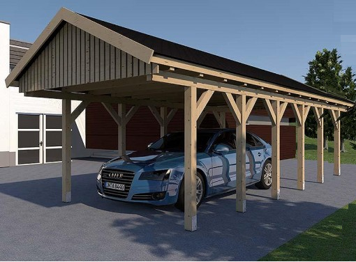 Prikker Carport Satteldach KDI 350 x 900cm