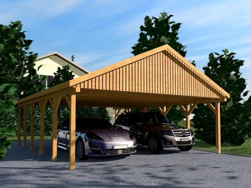 Prikker Carport Satteldach KDI 500 x 900cm