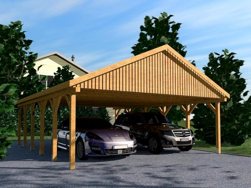 Prikker Carport Satteldach 700x900cm