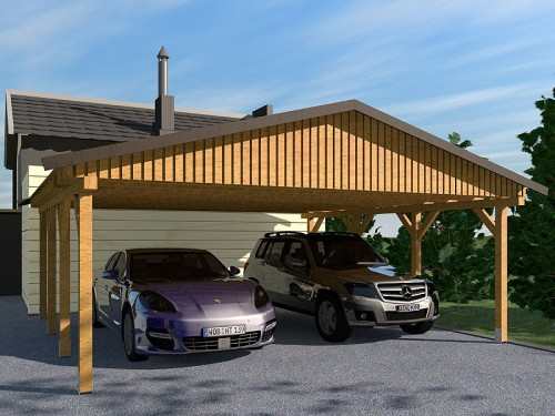 Prikker Carport Satteldach KDI 600 x 500cm