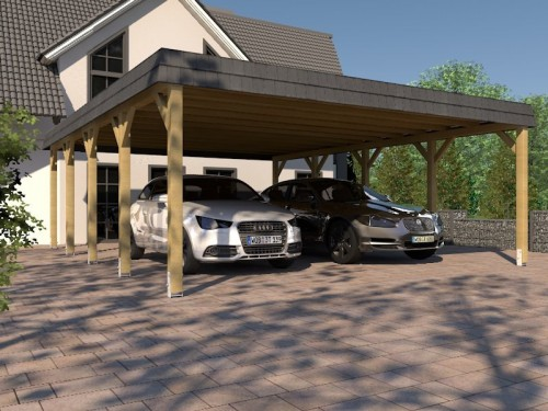 Prikker Carport Walmblende KDI 600 x 800cm