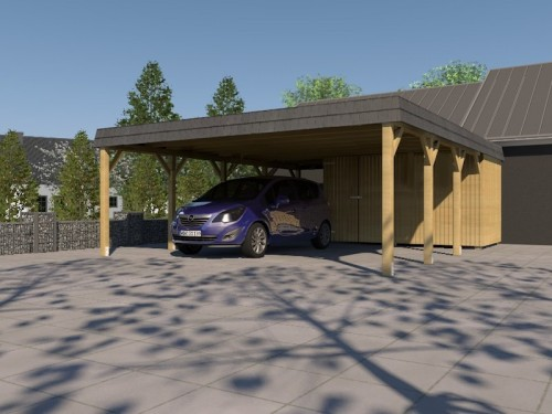 Prikker Carport Walmblende KDI 600 x 800cm GR