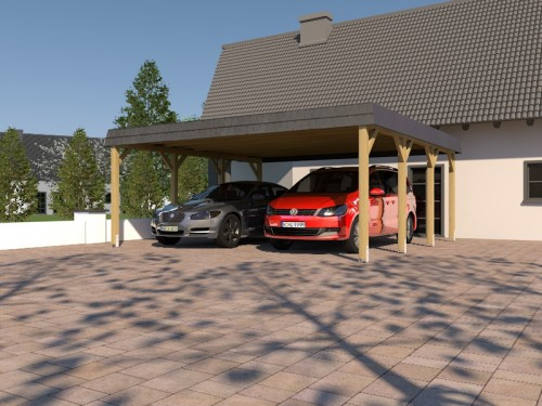 Prikker Carport Walmblende KDI 600 x 600cm