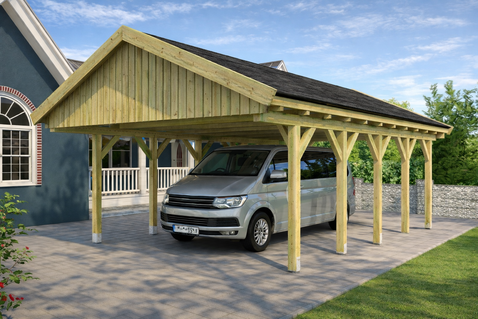 Prikker Carport Satteldach KDI 500 x 800cm