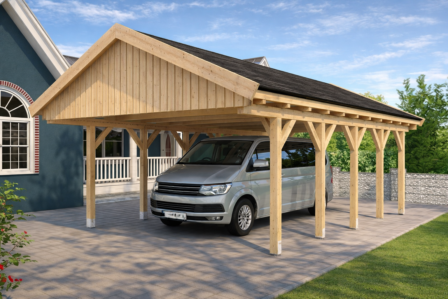 Prikker Carport Satteldach BSH 500 x 800cm