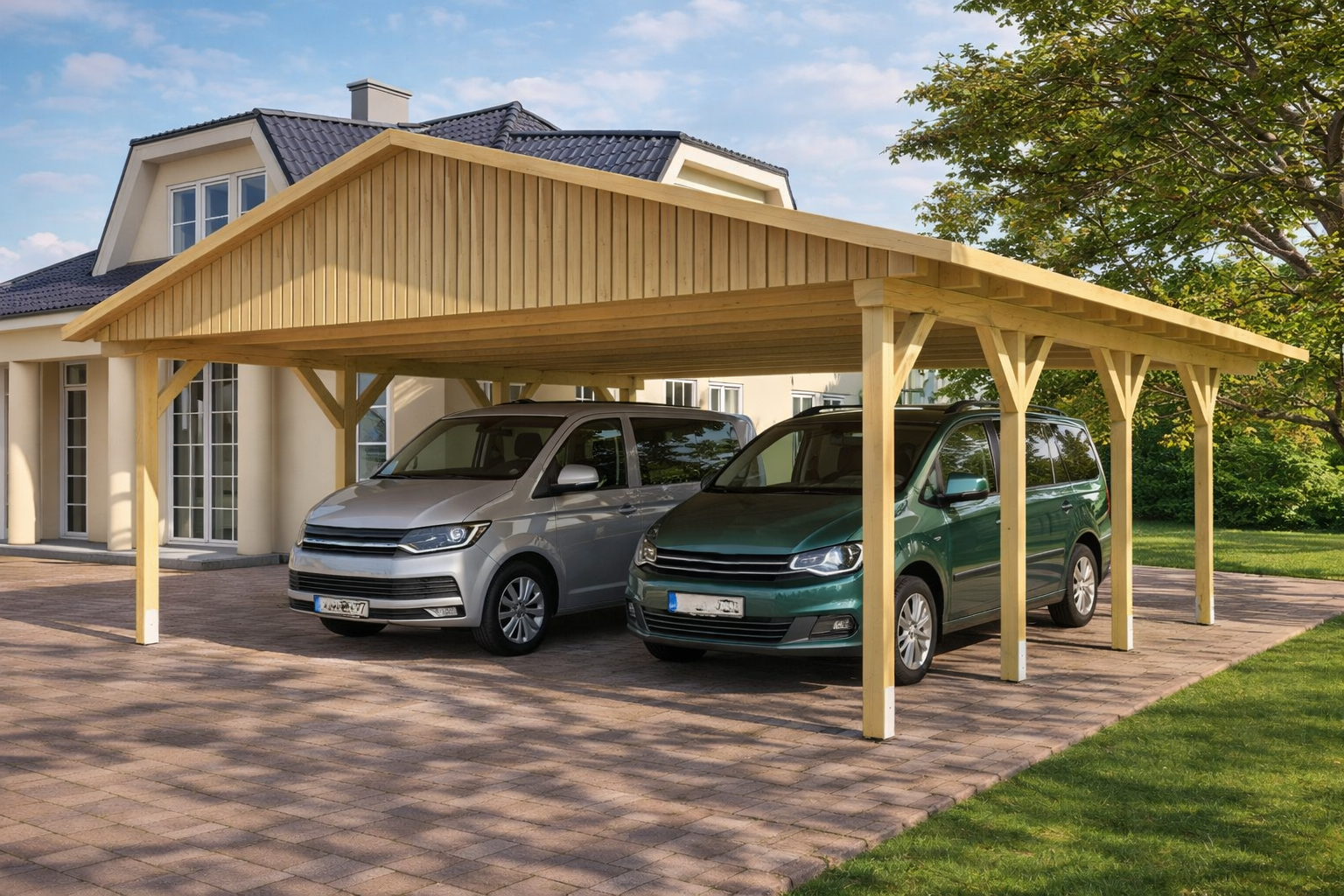 Prikker Carport Satteldach KVH 600 x 600cm