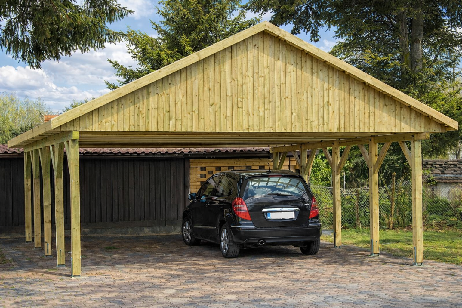 Prikker Carport Satteldach KDI 600 x 700cm