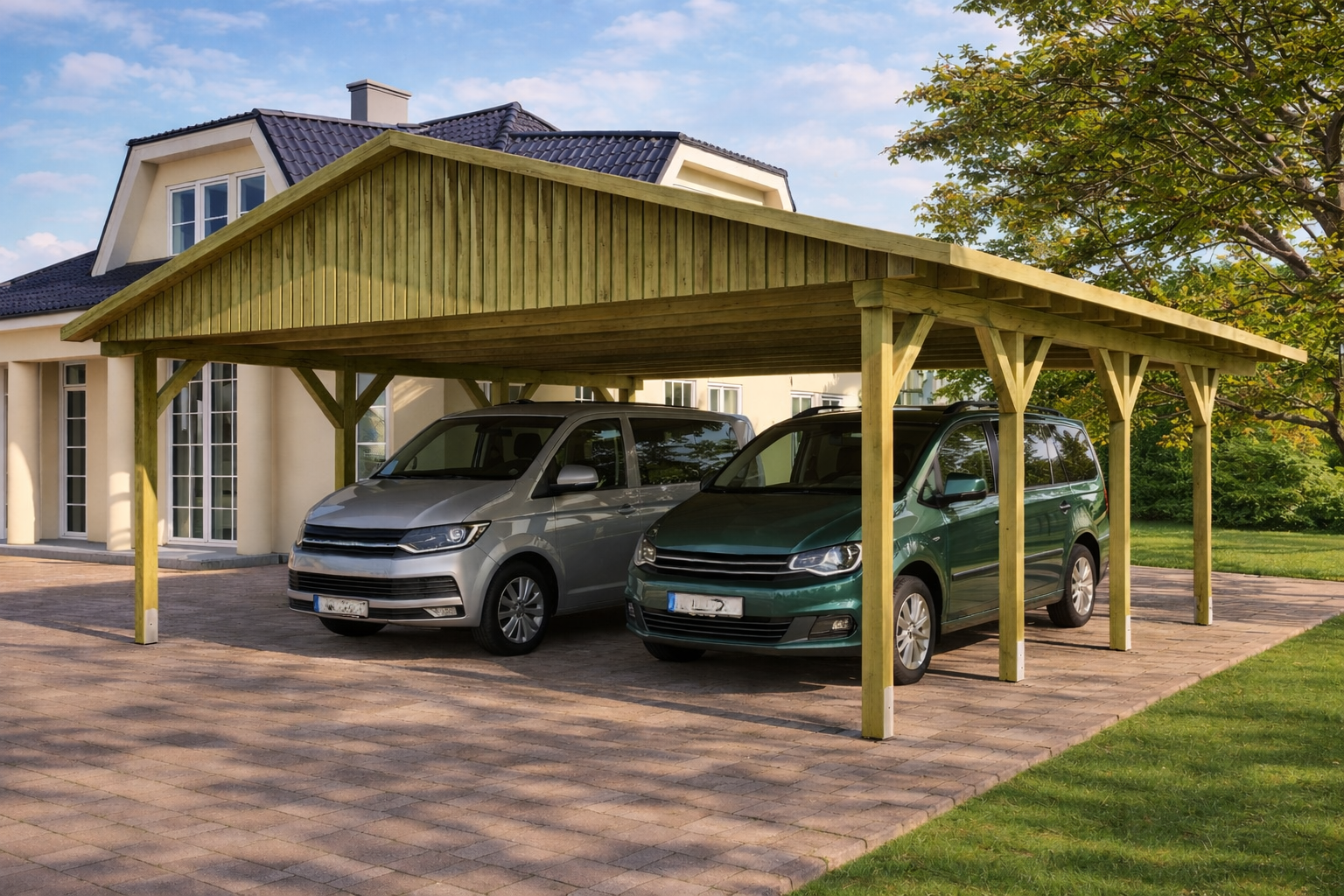 Prikker Carport Satteldach 800x600cm