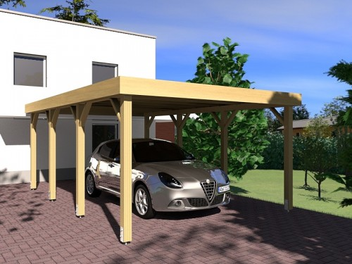 Prikker Carport Flachdach BSH 335 x 600cm