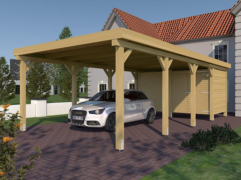 Prikker Carport Flachdach KDI 400 x 800cm GR