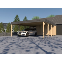 Prikker Carport Walmblende KVH 600 x 800cm GR