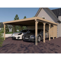 Prikker Carport Flachdach KVH 600 x 800cm GR