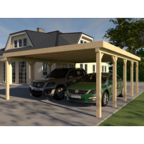 Prikker Carport Flachdach KVH 600 x 800cm