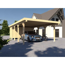 Prikker Carport Flachdach KVH 500 x 800cm GR