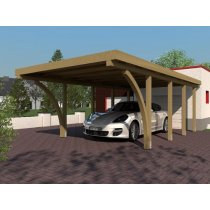 Prikker Carport Flachdach KDI 400 x 800cm LHB2