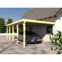 Prikker Carport Anlehn KVH 350 x 900cm