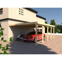 Prikker Carport Anlehn KVH 500 x 700cm