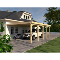 Prikker Carport Anlehn KVH 600 x 800cm