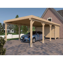 Prikker Carport Flachdach BSH 350 x 800cm GR