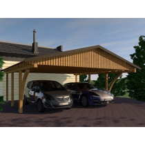 Prikker Carport Satteldach KDI 600 x 600cm LHB2