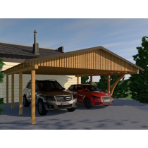 Prikker Carport Satteldach KDI 600 x 600cm LHB1