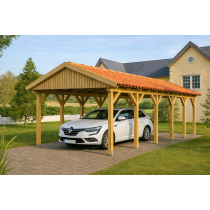 Prikker Carport Satteldach KVH 350 x 900cm