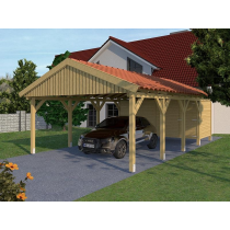 Prikker Carport Satteldach KDI 500 x 800cm GR